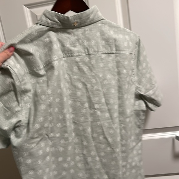 BEN SHERMAN Vintage Green Button Down Shirt Short Sleeve Small S NEW NWT - Picture 7 of 7